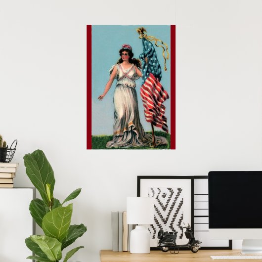 Poster  Lady Liberty (Thuiskantoor)