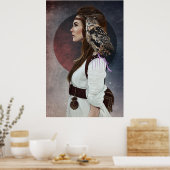 Poster "Lady Owl" (Keuken)