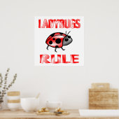 POSTER LADYBUGS REGLE (Keuken)