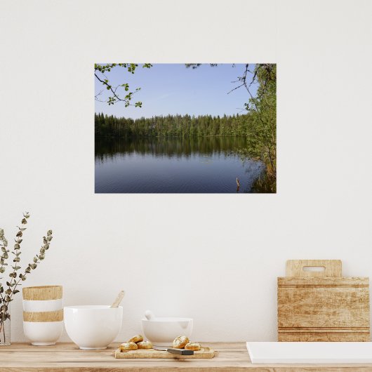 Poster Lake (Keuken)