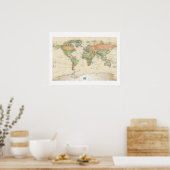 Poster - Landen Rond de Wereld (Keuken)