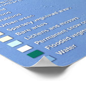 Poster Landgebruikskaart Noord-Amerika (Hoek)