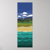 Poster landlucht en Zee (Voorkant)