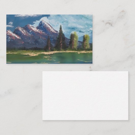 Poster landschap visitekaartje (Voorkant / Achterkant)