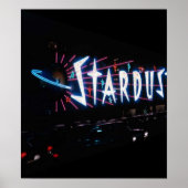 POSTER ~  LAS-STARDUST BIJ NACHT (Voorkant)