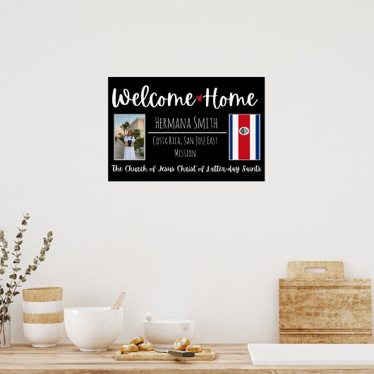 Poster LDS Missionaris Homecoming Welkom Home Sign (Keuken)