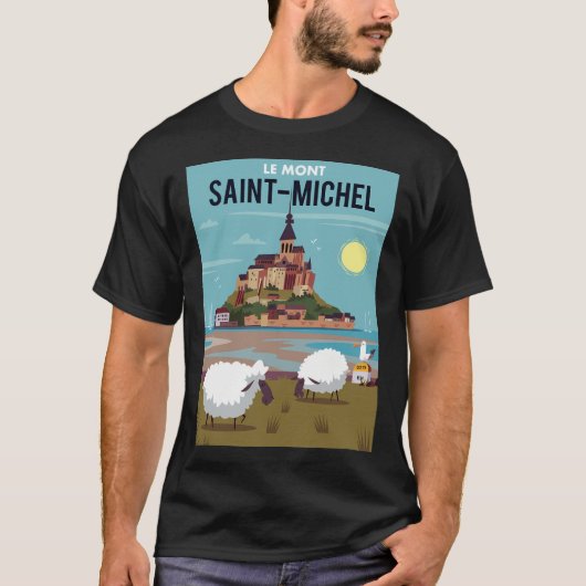 Poster Le Mont Saint Michel T-shirt (Voorkant)