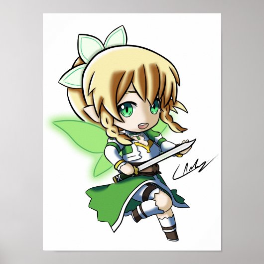 Poster Leafa Chibi (Voorkant)