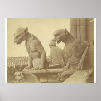 Poster Leaning Gargoyles