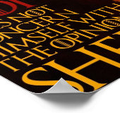 Poster leeuwenkap (12 x 8 inch) (Hoek)