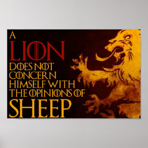 Poster leeuwenkap (12 x 8 inch)