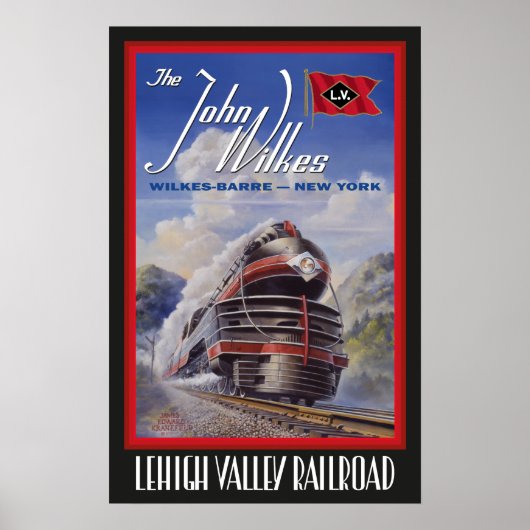 Poster Lehigh Valley Streamliner (Voorkant)