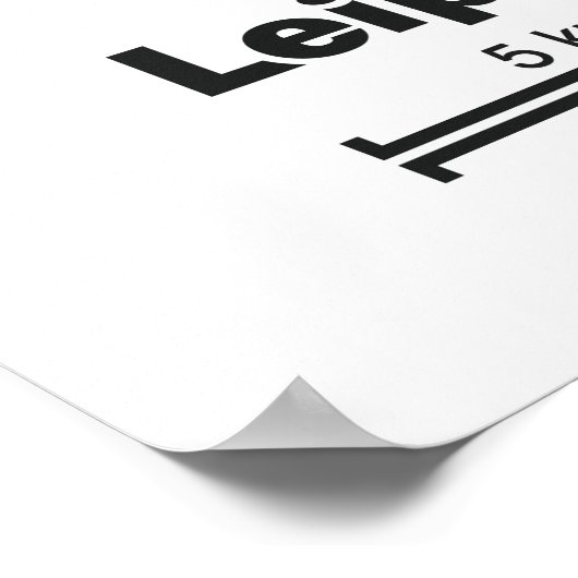 Poster Leipzig-kaart (Hoek)