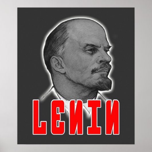 Poster lenin profiel (Voorkant)