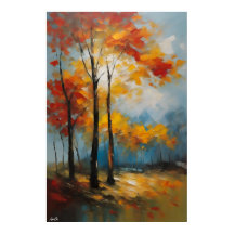 Poster | Lente | Olieverfstijl