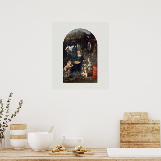 POSTER : Leonardo da Vinci : VIRGIN VAN DE ROCKS (Keuken)