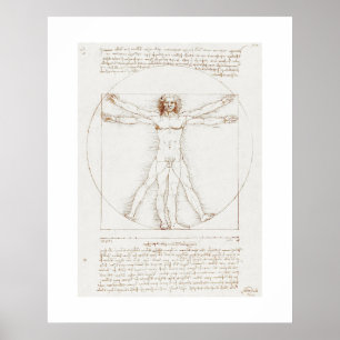 POSTER: LEONARDO DA VINCI : VITRUVIAN MAN POSTER