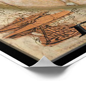Poster Leonardo Davinci (Hoek)