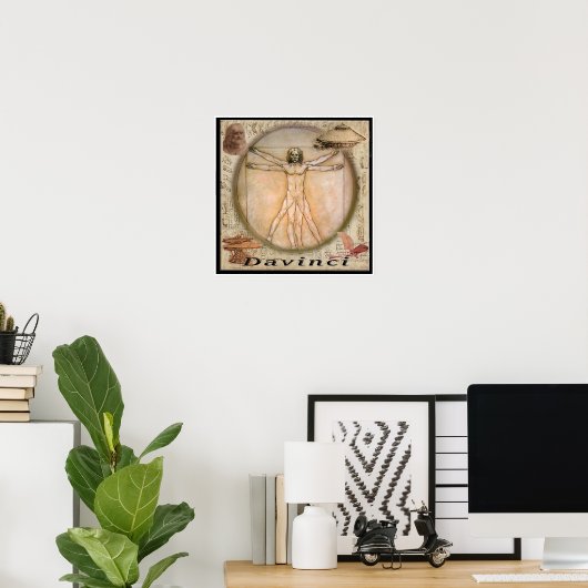 Poster Leonardo Davinci (Thuiskantoor)