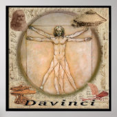 Poster Leonardo Davinci (Voorkant)
