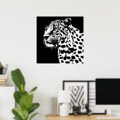 Poster leopard (Thuiskantoor)
