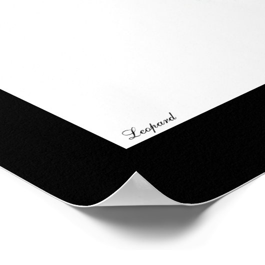 Poster leopard (Hoek)