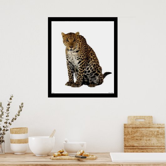 Poster leopard (Keuken)