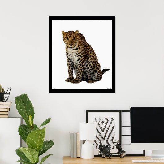 Poster leopard (Thuiskantoor)