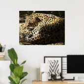Poster leopard (Thuiskantoor)