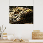 Poster leopard (Keuken)