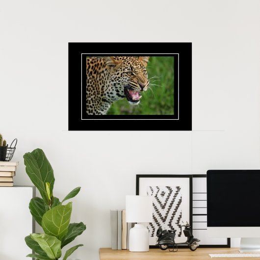 Poster Leopard (Thuiskantoor)