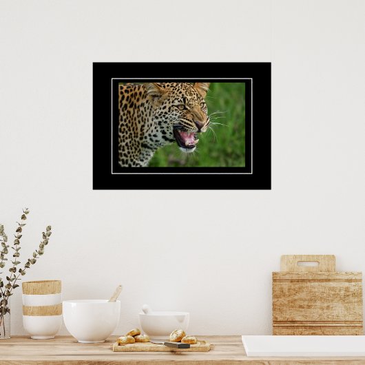 Poster Leopard (Keuken)