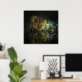 Poster leopard (Thuiskantoor)