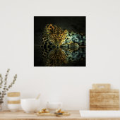 Poster leopard (Keuken)