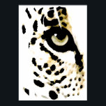 Poster leopard Eyes - Pop Art Wilde Dieren<br><div class="desc">Posters Prints - Motivatie Courage / Vertrouwelijke Pop Art Leopard - Gele Tones Leopard Head / Portreit Digital Animal Eyes Pop Art Afbeelding - Head Portret - Wilde Leopards - Big Cats Digital Afbeeldingen</div>
