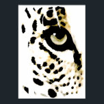 Poster leopard Eyes - Pop Art Wilde Dieren<br><div class="desc">Posters Prints - Motivatie Courage / Vertrouwelijke Pop Art Leopard - Gele Tones Leopard Head / Portreit Digital Animal Eyes Pop Art Afbeelding - Head Portret - Wilde Leopards - Big Cats Digital Afbeeldingen</div>