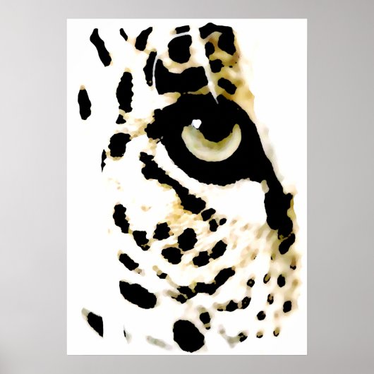 Poster leopard Eyes - Pop Art Wilde Dieren (Voorkant)