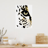 Poster leopard Eyes - Pop Art Wilde Dieren (Keuken)