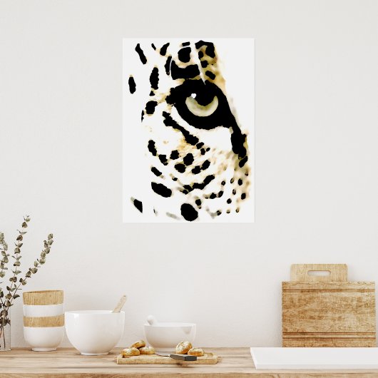 Poster leopard Eyes - Pop Art Wilde Dieren (Keuken)