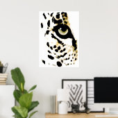 Poster leopard Eyes - Pop Art Wilde Dieren (Thuiskantoor)