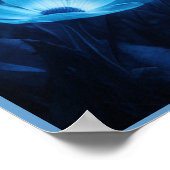 Poster Leopard's Blue (Hoek)
