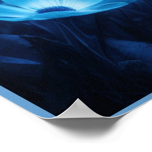 Poster Leopard's Blue (Hoek)