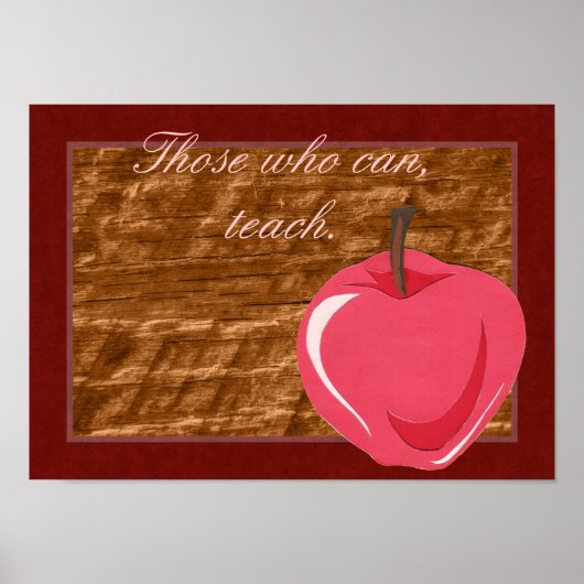 Poster leraar (Voorkant)