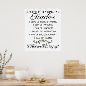 Poster leraar (Keuken)