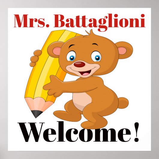 Poster leraar (Voorkant)