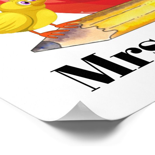 Poster leraar (Hoek)