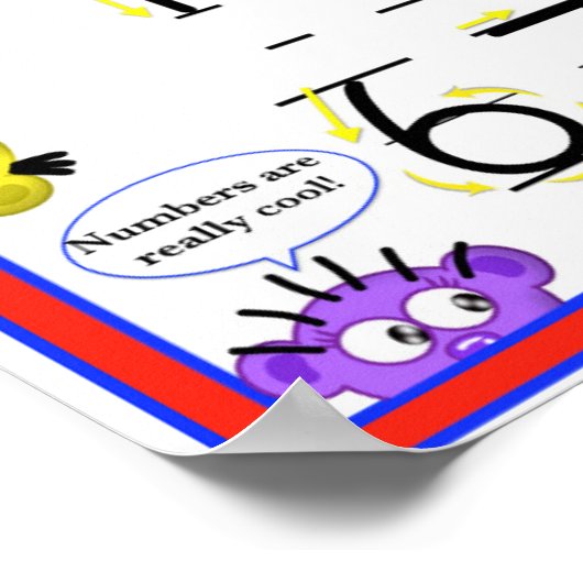 POSTER LEREN - LEERNUMMERS 1-10 (Hoek)