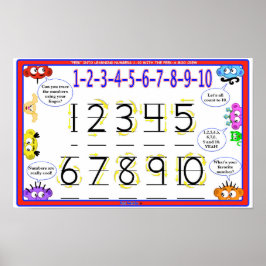 POSTER LEREN - LEERNUMMERS 1-10