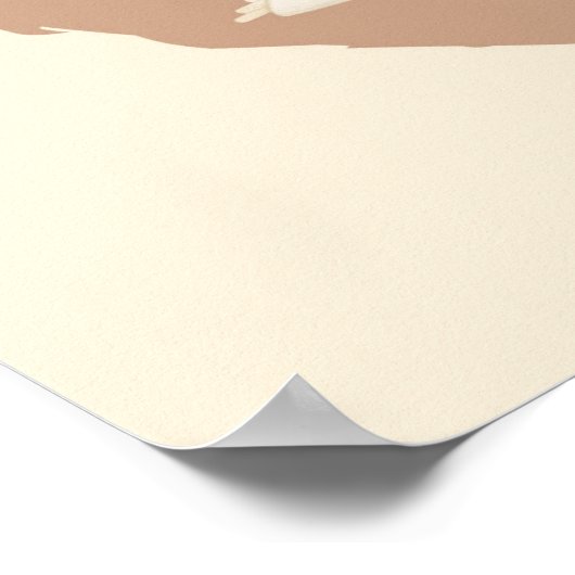 Poster, Les toilettes du chat bruine kat Poster (Hoek)