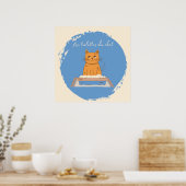 Poster, Les Toilettes du Chat Poster (Keuken)